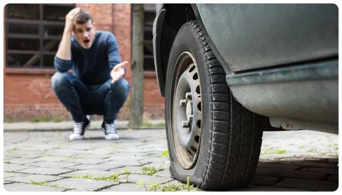 10 علائم پنچر شدن لاستیک حین رانندگی