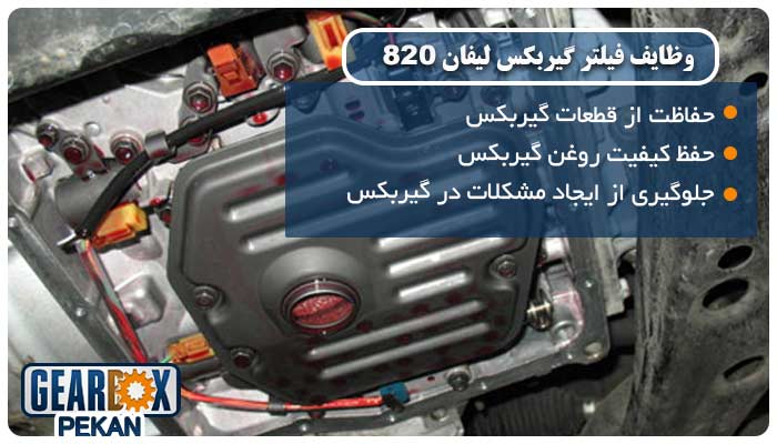 ویژگی‌ها و وظایف فیلتر گیربکس لیفان ۸۲۰
