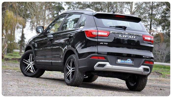 مشخصات فنی لیفان X70