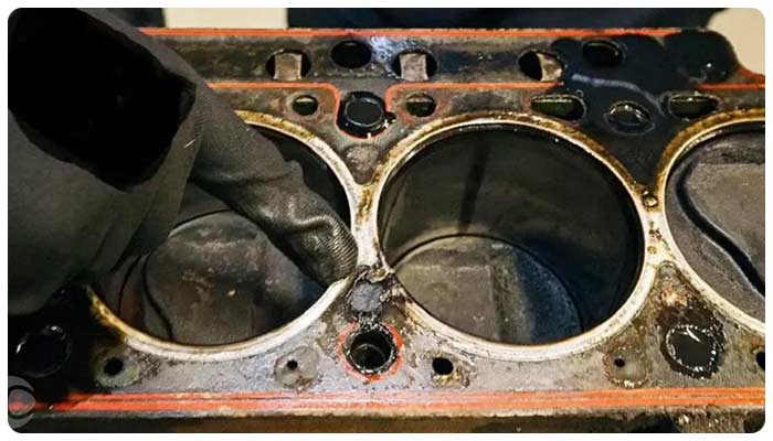 نیم سوز شدن واشر سرسیلندر