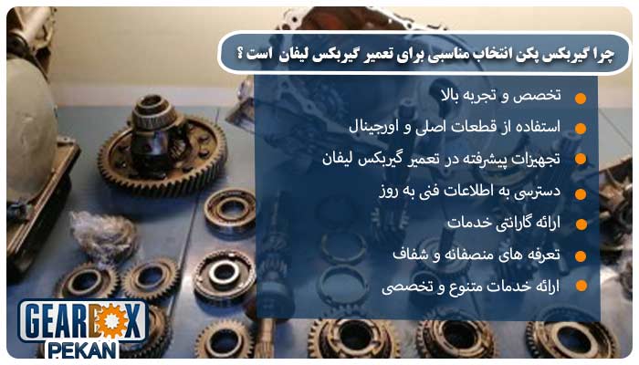 چرا گیربکس پکن، انتخاب مناسبی برای تعمیر گیربکس لیفان است؟