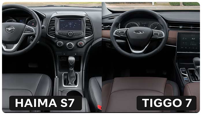 طراحی ظاهری و کابین هایما s7 و تیگو 5